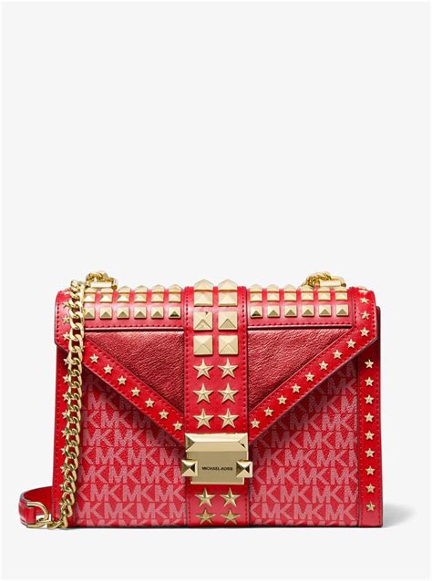 michael kors whitney bag red